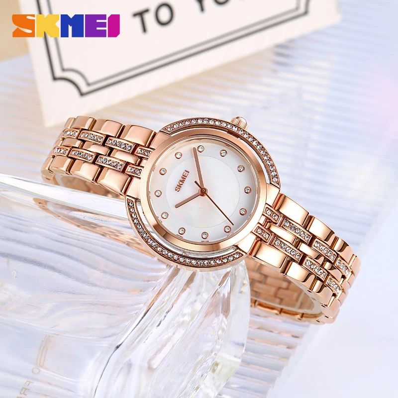 SKMEI 1979 Jam Tangan Wanita Analog Tali Stainless WATCHKITE WKOS