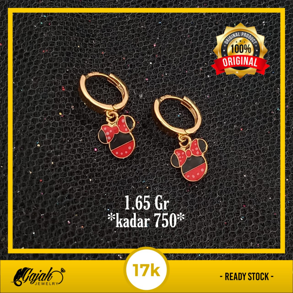 Anting Emas 17K - 1.65 Gr Kadar 750 - AJS100000011