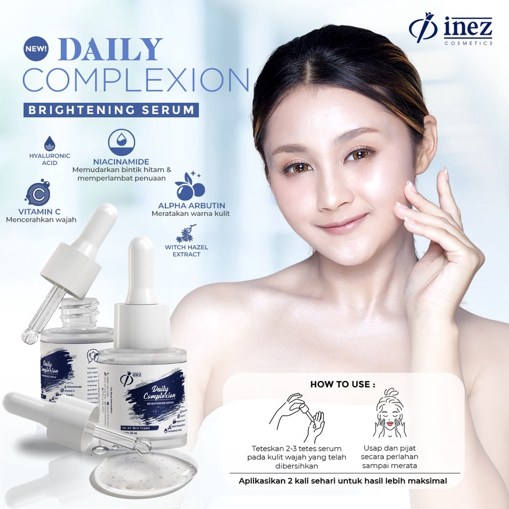 MFI - INEZ DAILY COMPLEXION BRIGHTENING SERUM | READY STOCK