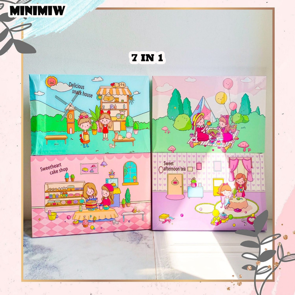 

PAKET JURNAL STICKER LENGKAP 7 IN 1 SWEET HEART CAKE SHOP GIRL WARNA WARNI STICKER UNIK ALAT JURNALING LUCU IMUT KARAKTER GAMBAR GIFT BOX