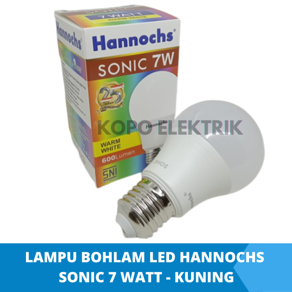 Lampu Bulb LED Hannochs Sonic 3w 5w 7w 9w 12w 15w 20w