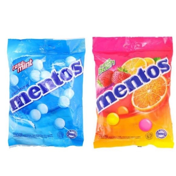 READY STOCK// MENTOS Mint,Fruity Delight, dan Fruity 135gr