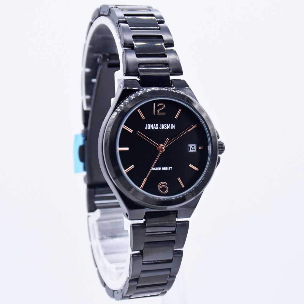 JAMINAN ORIGINAL✅Jam Tangan Wanita  JJ-2229L Strap Rantai Stainless Tanggal &amp; Garansi Aktif