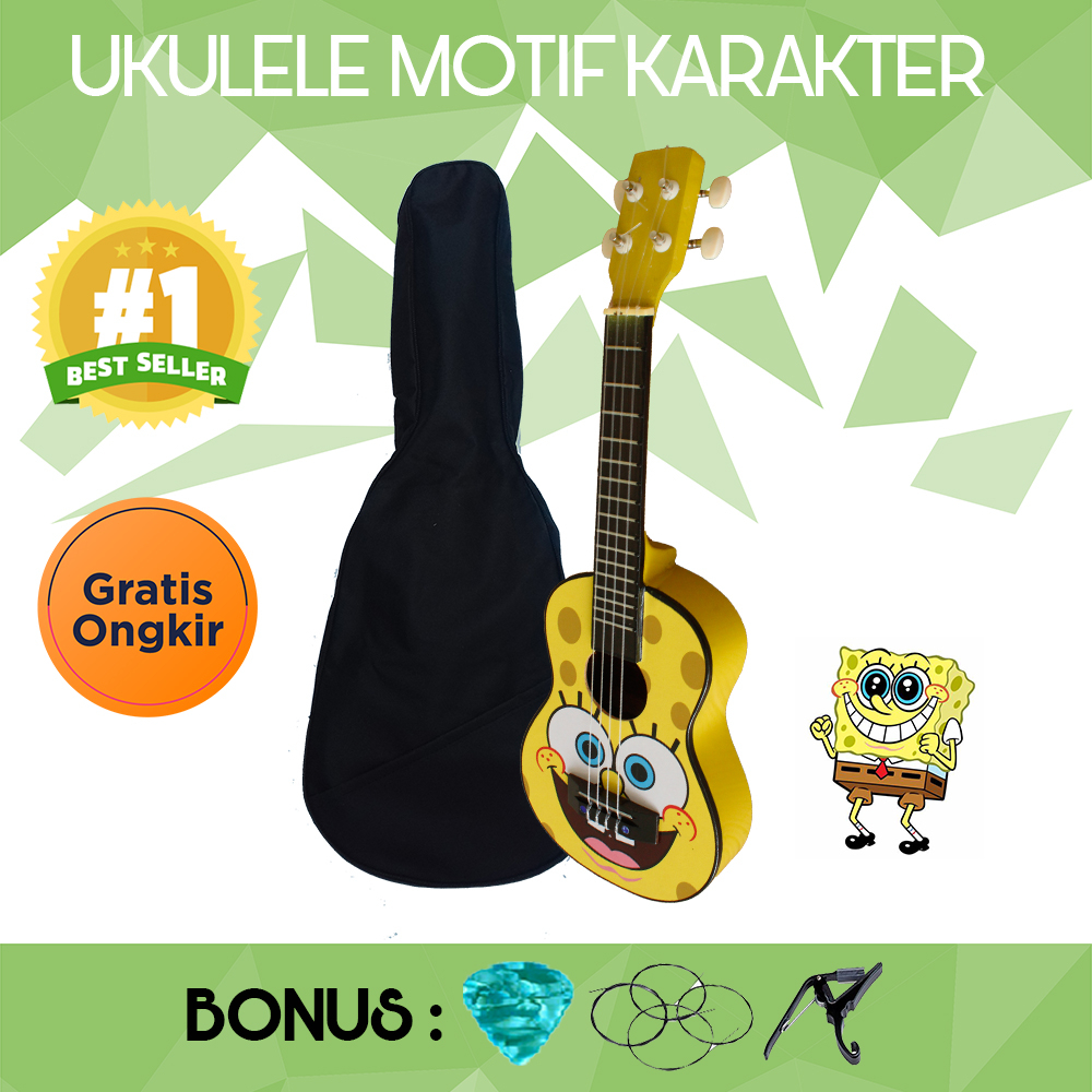 Ukulele KARAKTER Terbaru SENAR 4