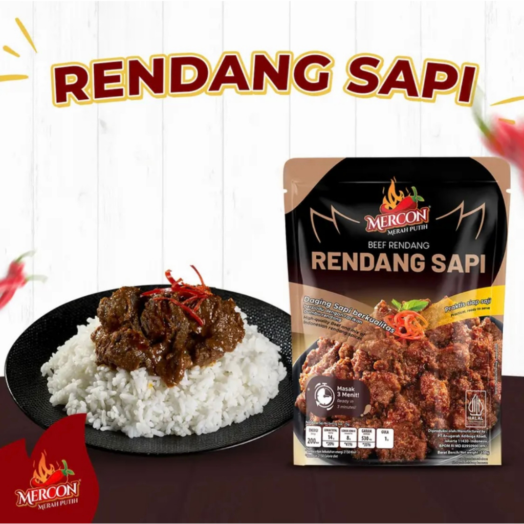 

MERCON MERAH PUTIH - RENDANG SAPI 150 GRAM LIMITED EDITION