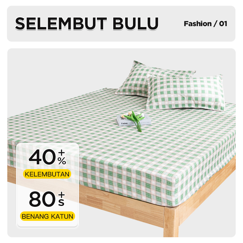 Sprei motif bahan katun halus termurah ukuran 120cm -WHI