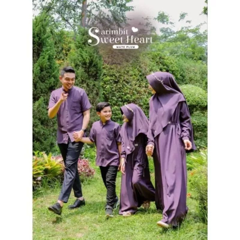 FREE STOK Sarimbit Gamis Syari Sweet Heart by ANB Fashion