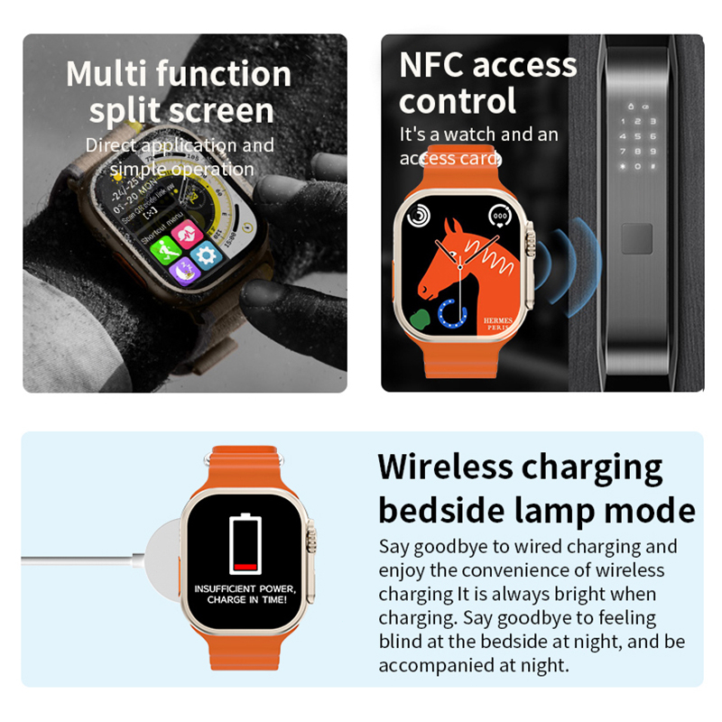 Smartwatch Z69 Ultra Serise 8 S8 Ultra Max 49MM 1:1 2.01” inch Screen HD Sports Watch 8 Ultra Smart Watch Bluetooth Call ( UPGRADE)