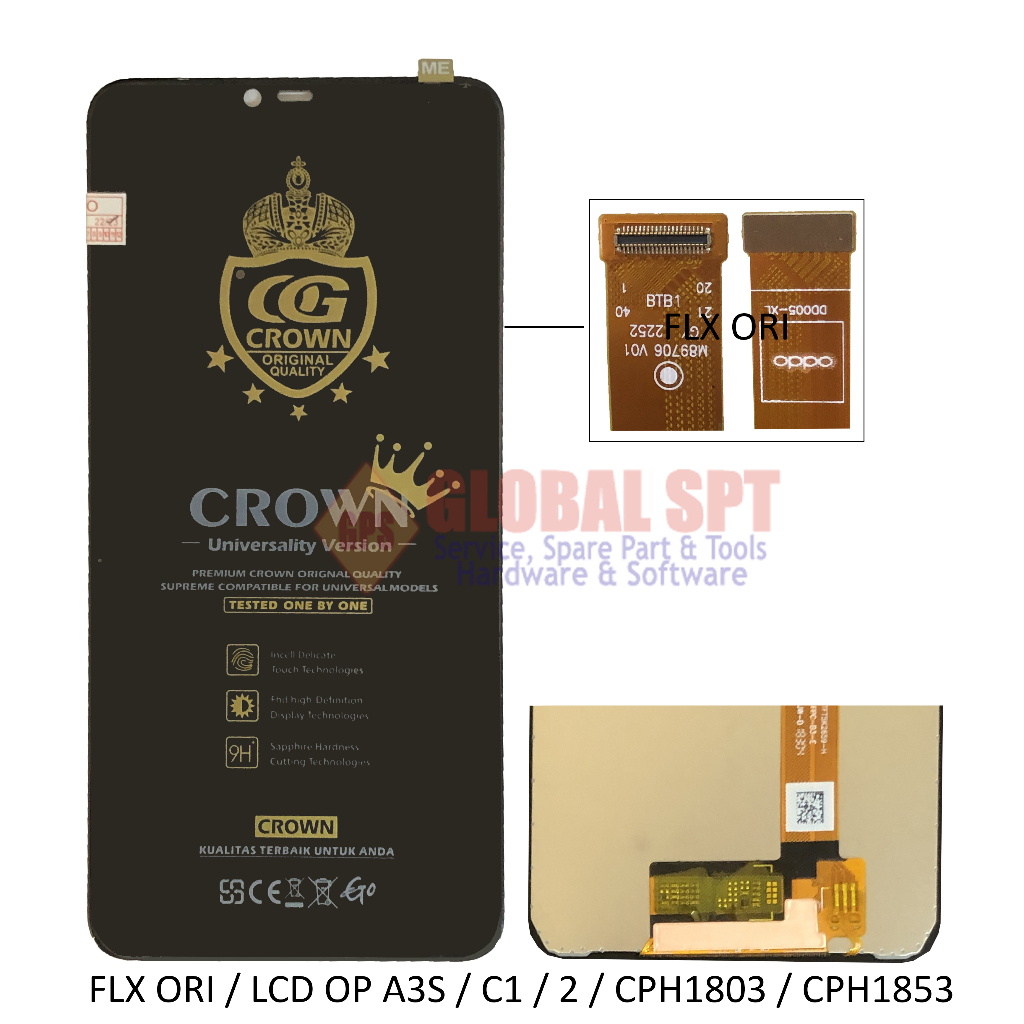 FLX ORI / LCD TOUCHSCREEN OPPO A3S / C1 / 2 / CPH1803 / CPH1853