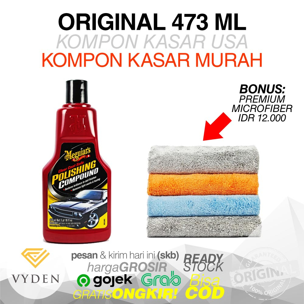 MEGUIARS POLISHING COMPOUND Kompon Kasar Hemat Hapus Baret Dalam Kusam Jamur Kerak Air MURAH