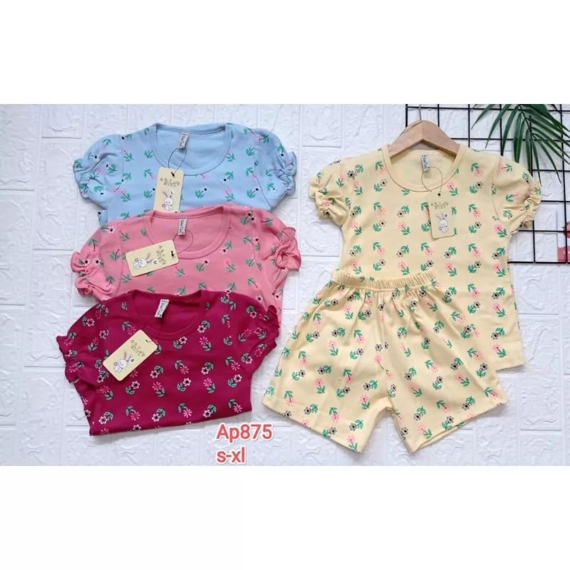 SETELAN LGN KERUT MOTIF BUNGA WEI