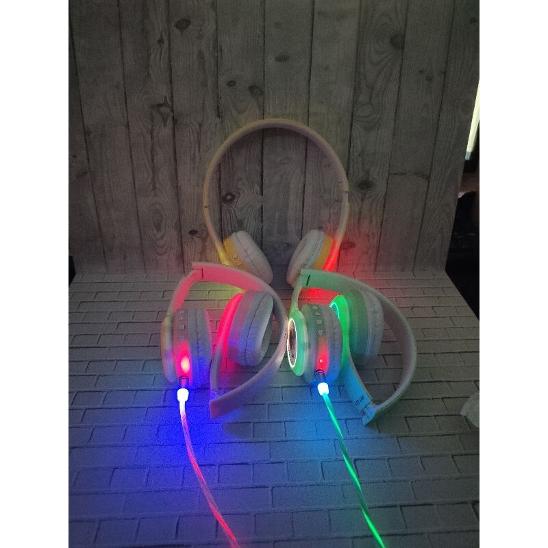 HEADSET BANDO BLUETOOTH LED + KABEL DATA MAGNET LED