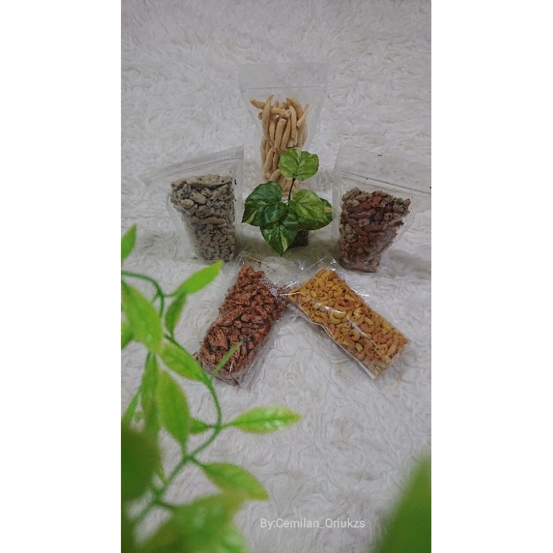 

Basreng pedas dan ori daun jeruk perut