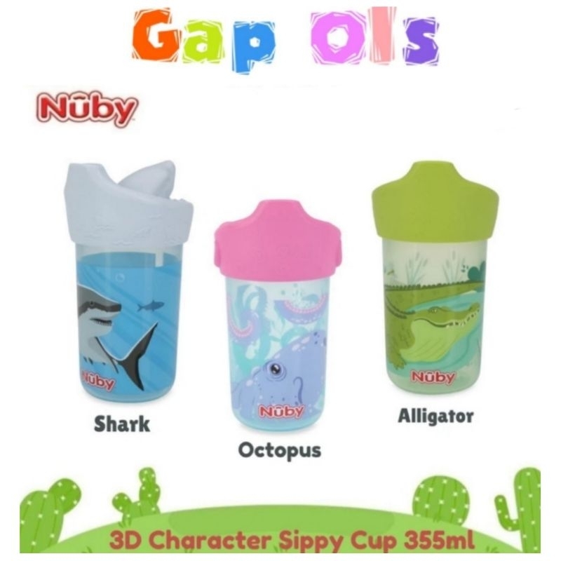 Nuby Spout Cup Botol Minum Anak Karakter Nuby 3D