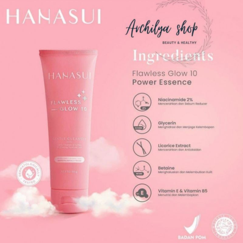 HANASUI Flawless Glow 10 Gentle Cleanser 60gr