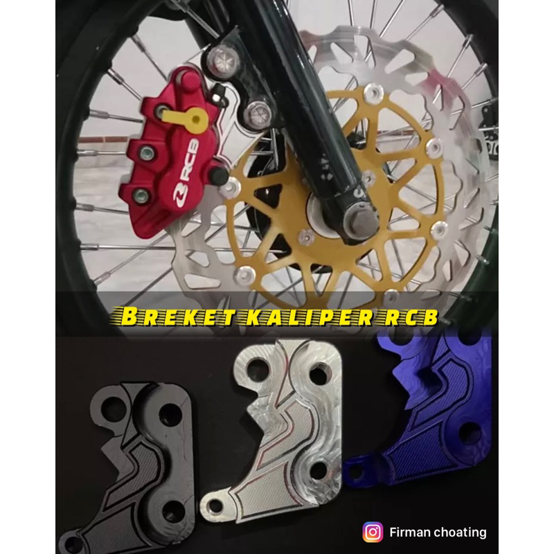 Breket briket kaliper rcb pnp shock rx king old tua lawas disk 300mm (Bahan terbaik)