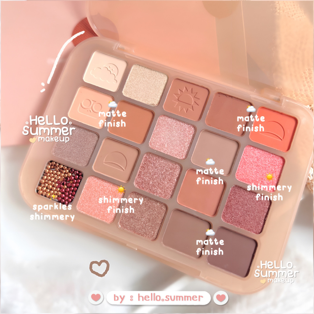 EYESHADOW [FREE BRUSH] Chestnut Twenty Color Eye Makeup Palette Pigmented Matte Shimmery Glitter Big Palette Easy to Blend