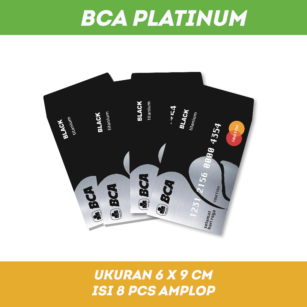 Amplop Lebaran Motif Bank Isi 8 pcs ukuran 6 x 9 cm Uang Dilipat Angpao Lebaran Amplop unik viral