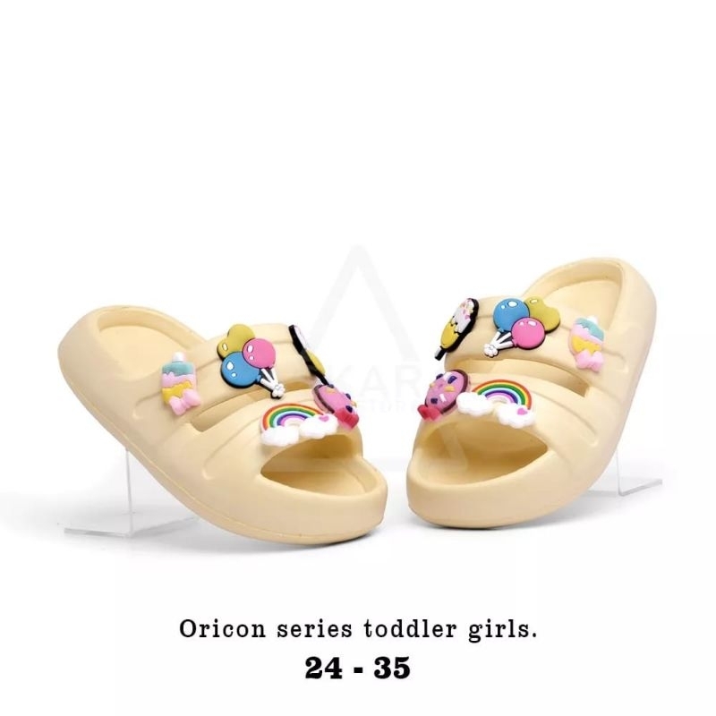 Sandal Anak Perempuan Terbaru Sendal Anak Wanita Karet Jelly Selop Anak Cewek Trendy
