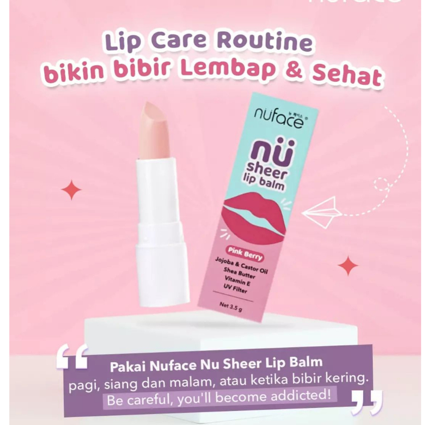 ⭐BAGUS⭐ NUFACE Sheer Lip Balm