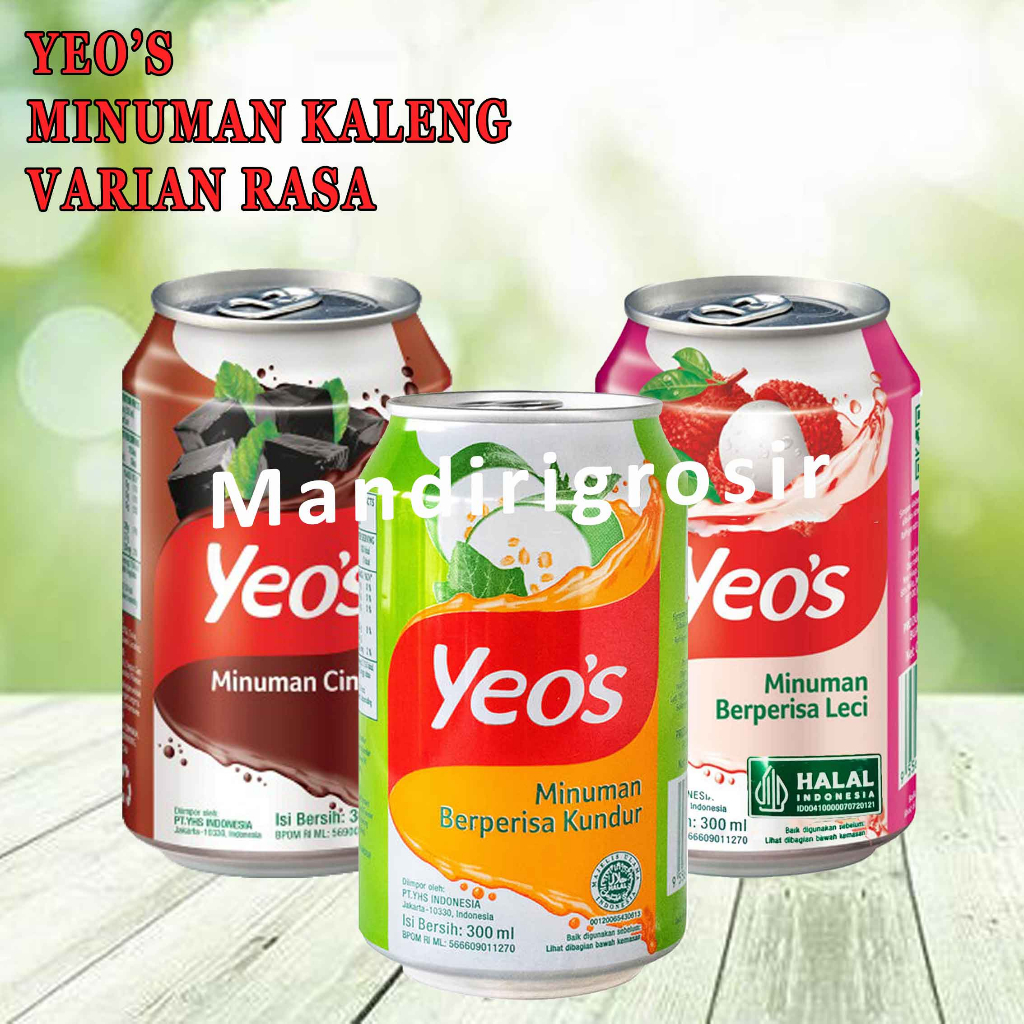 

Minuman Rasa Cincau* YEO'S* Leci/ Kundur* Canned Drink* 300ml