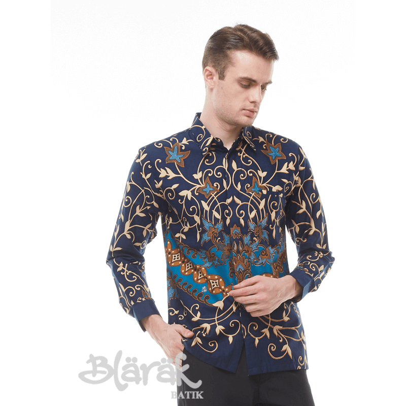 BATIK PRIA LENGAN PANJANG MOTIF TERBARU MEREK BLARAK-TERIMA PESANAN SERAGAM