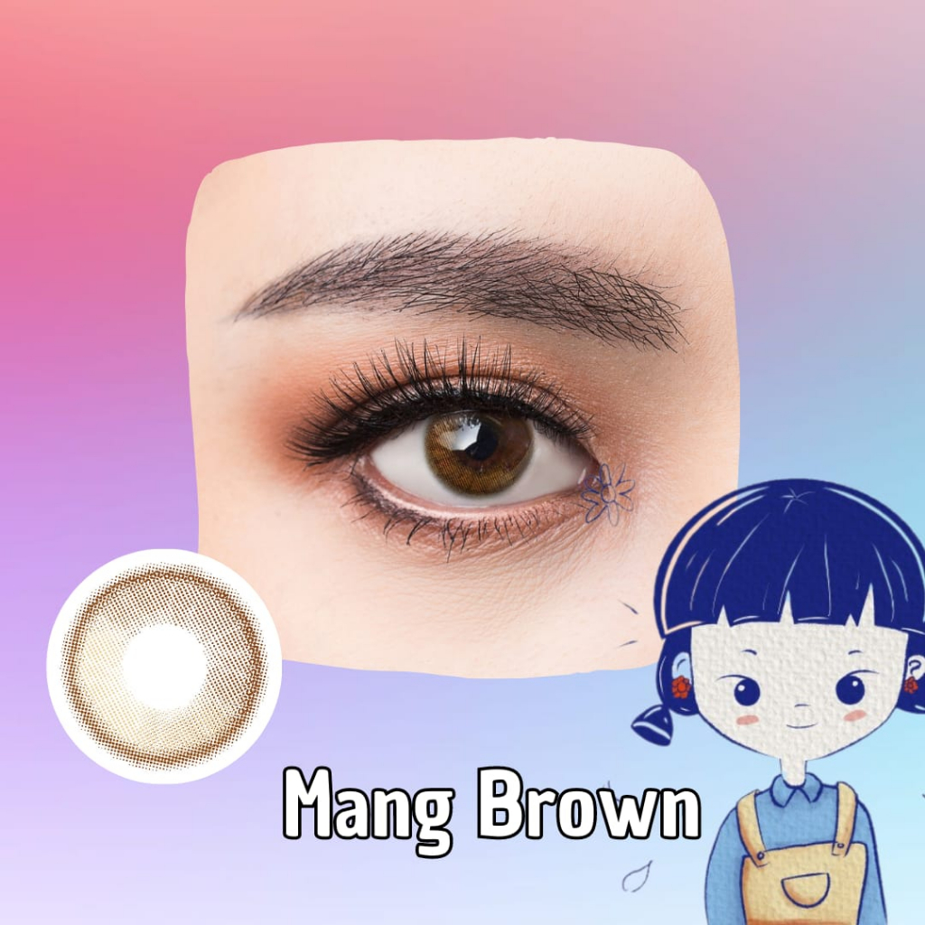 Famous With Biomoist Mang Brown Bulanan Softlens Warna