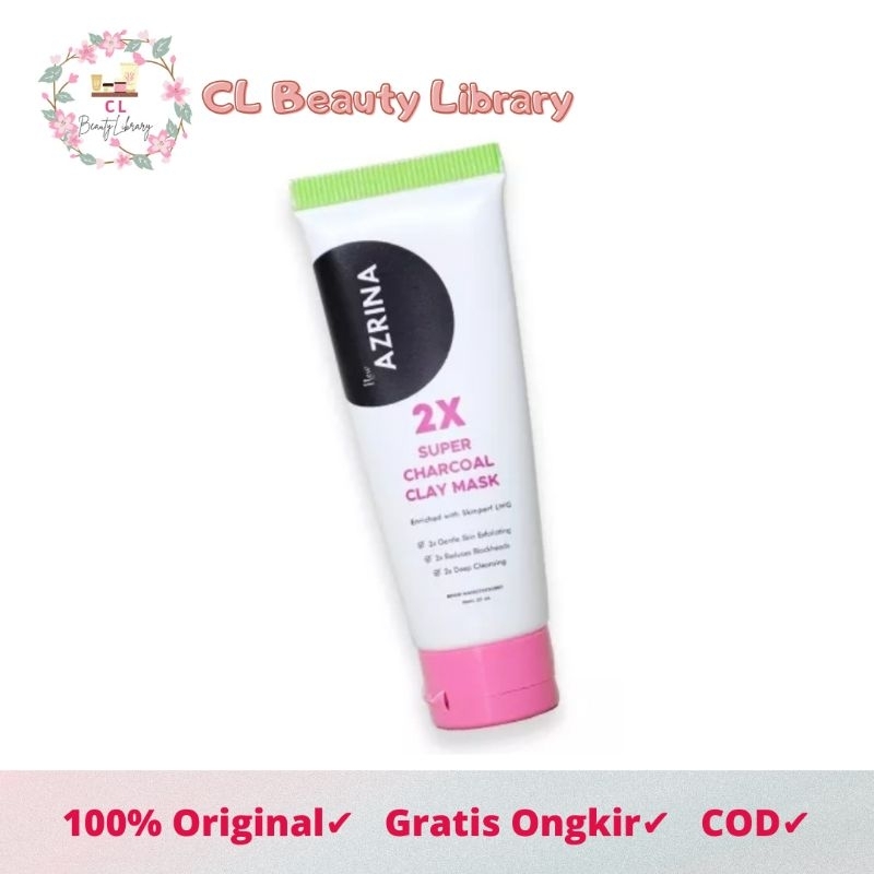 NEW AZRINA 2X Super Charcoal Clay Mask