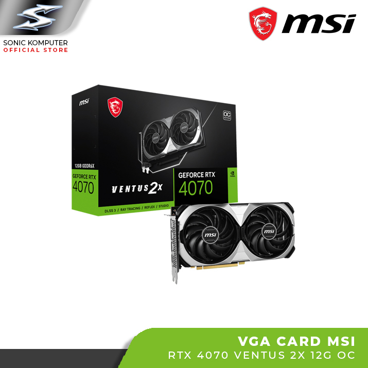 MSI Geforce RTX 4070 Ventus 2X 12G OC GDDR6X