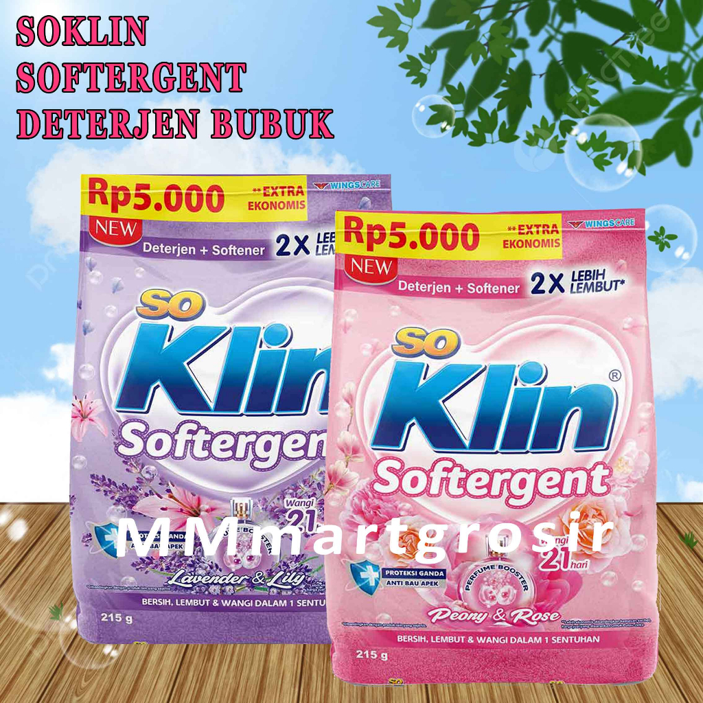 So Klin Softergen / Detergen Bubuk+Softergen / 215gr