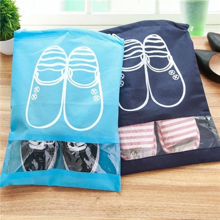 DOMMO - D6158 Tas Serut H5469 / Tas Serut Tempat Penyimpanan Sepatu Sandal / Tas Sepatu Serut / Travel Pouch Organizer