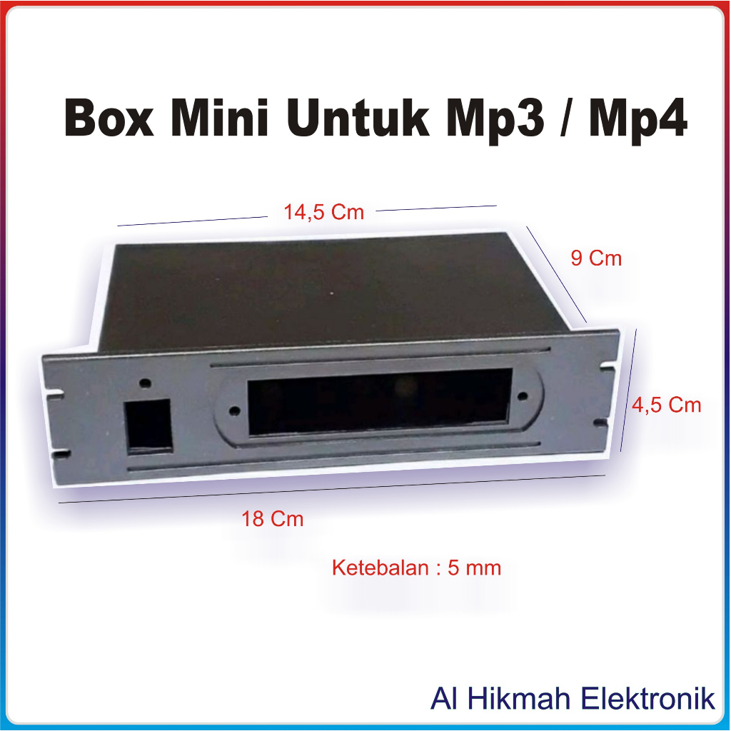 Box Mp3 Mp4 Mp5 Mini Lengkap Dengan Lubang Acc