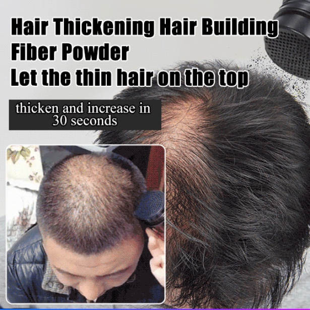 EELHOE Serbuk Penebal Rambut Instant 100% Natural Keratin Hair Building Fibers (Menutupi Rambut Botak Atau Tipis) Bedak Penebal Rambut 12GR Aman untuk Kulit Kepala