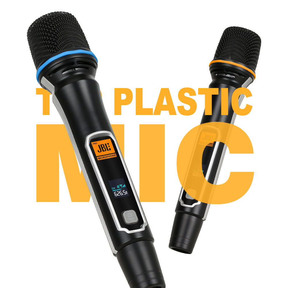 VP-606 Penerima Mikrofon Nirkabel Profesional Terbaru dengan Antarmuka USB UHF Satu-Dua dengan Mikrofon Nirkabel Asli yang Dapat Diisi Ulang