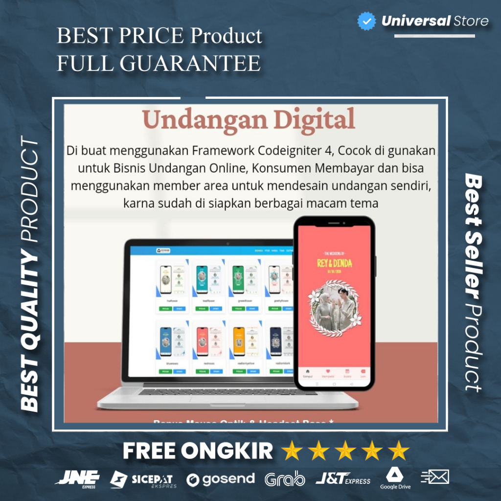 Source Code Website Undangan Pernikahan Wedding Invitation Online CodeIgniter CI 4
