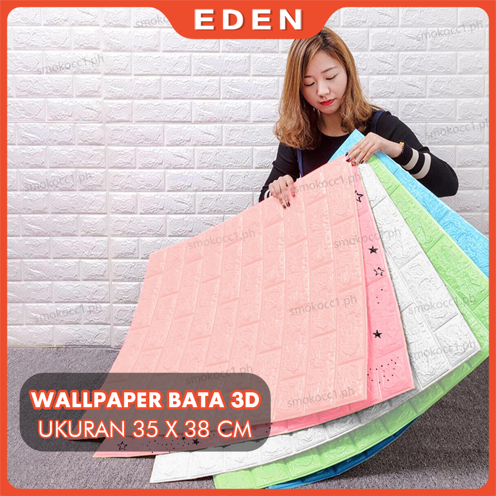 PALING MURAH!! Wallpaper Dinding Foam 3D / Stiker Wallpaper Dinding Mini Dekorasi / Wallpaper 3D / Wallfoam