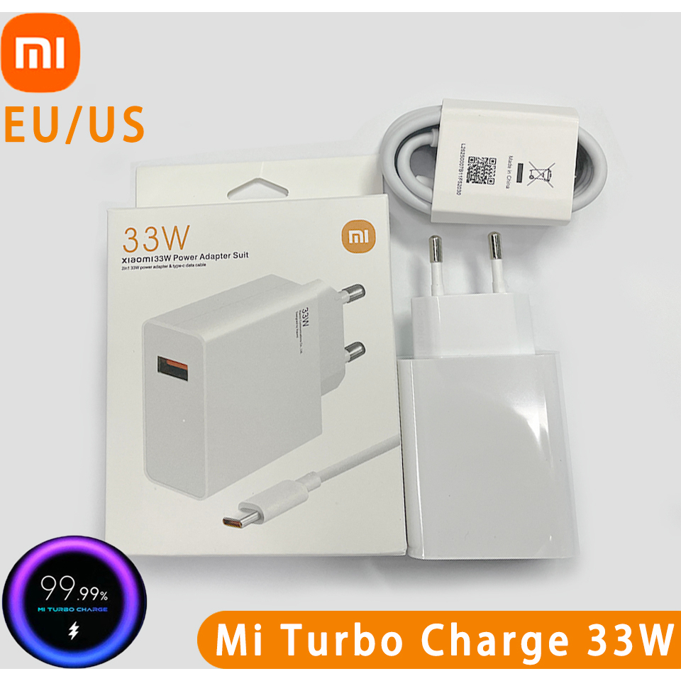 Mi Charger Turbo 33W Xiaomi Redmi Note 10S Charger Original A