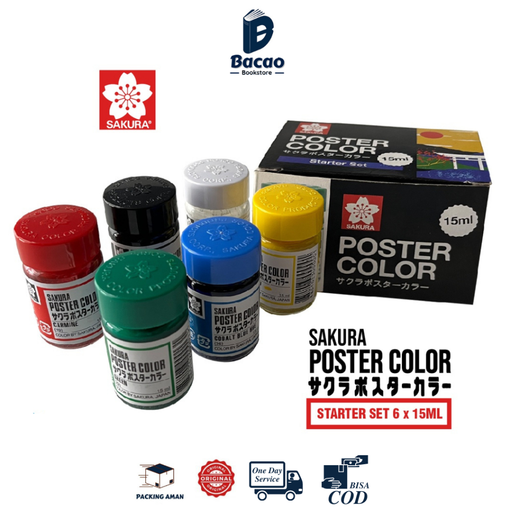 

Cat Poster Sakura Starter Set Poster Color Reguler 6x15ml by Sakura
