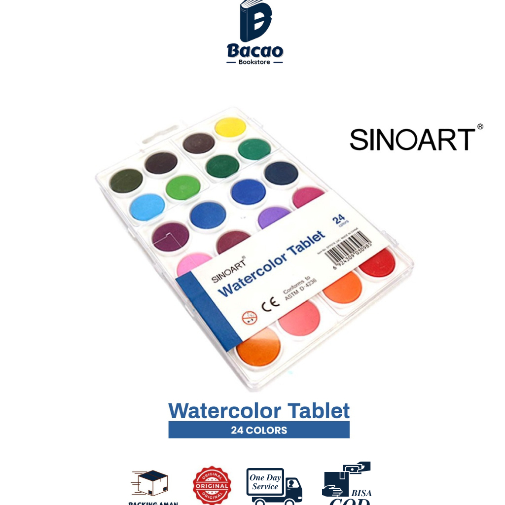 

Cat Air Sinoart Watercolor Tablet 24 Colors by Sinoart