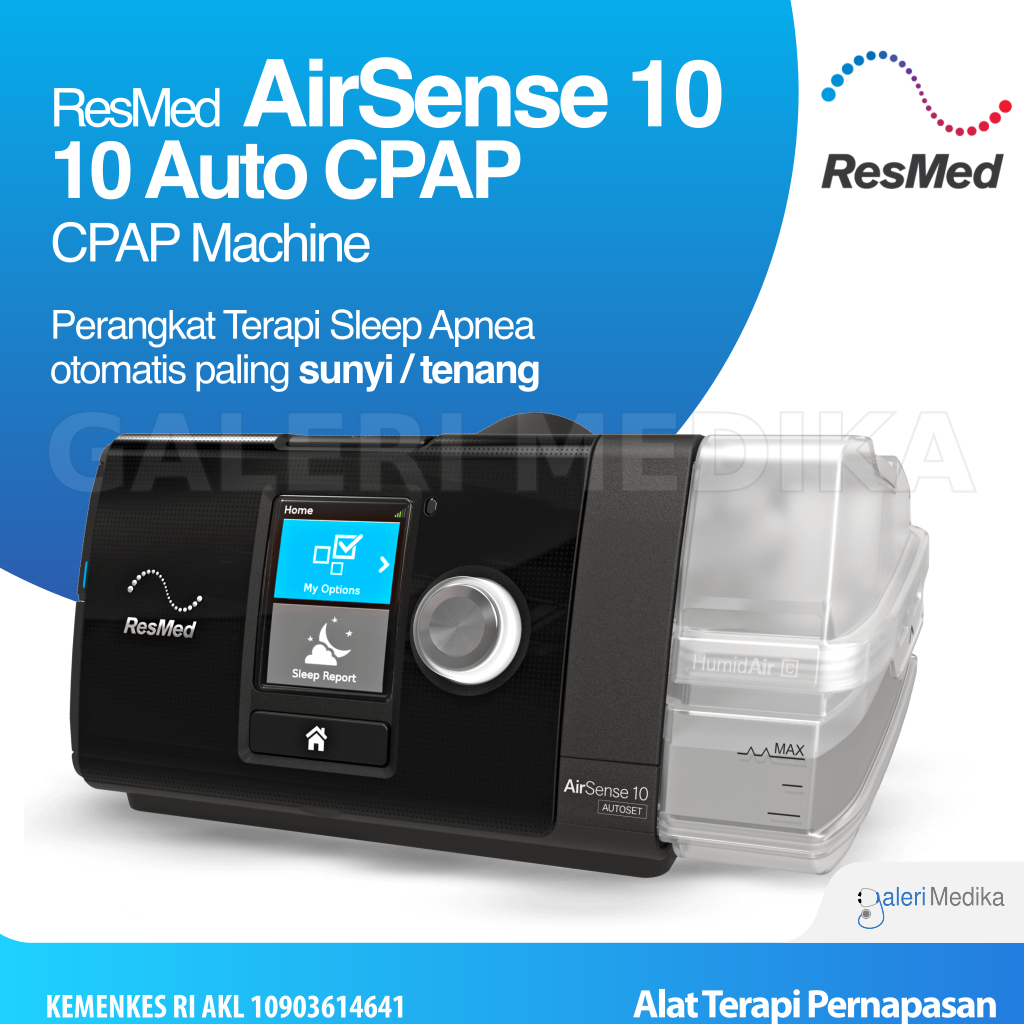 ResMed AirStart 10 Automatic CPAP untuk Sleep Apnea Full Set