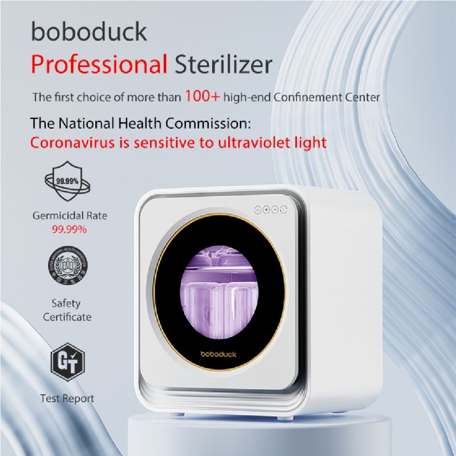 Boboduck F6268 UV LED Bottle Sterilizer Dryer Disinfectan Cabinet Box 17L