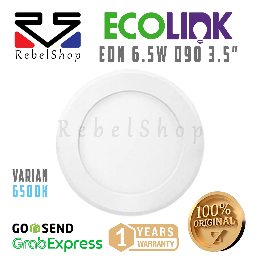 Lampu Downlight LED Ecolink 6.5 Watt EDN200B - Putih