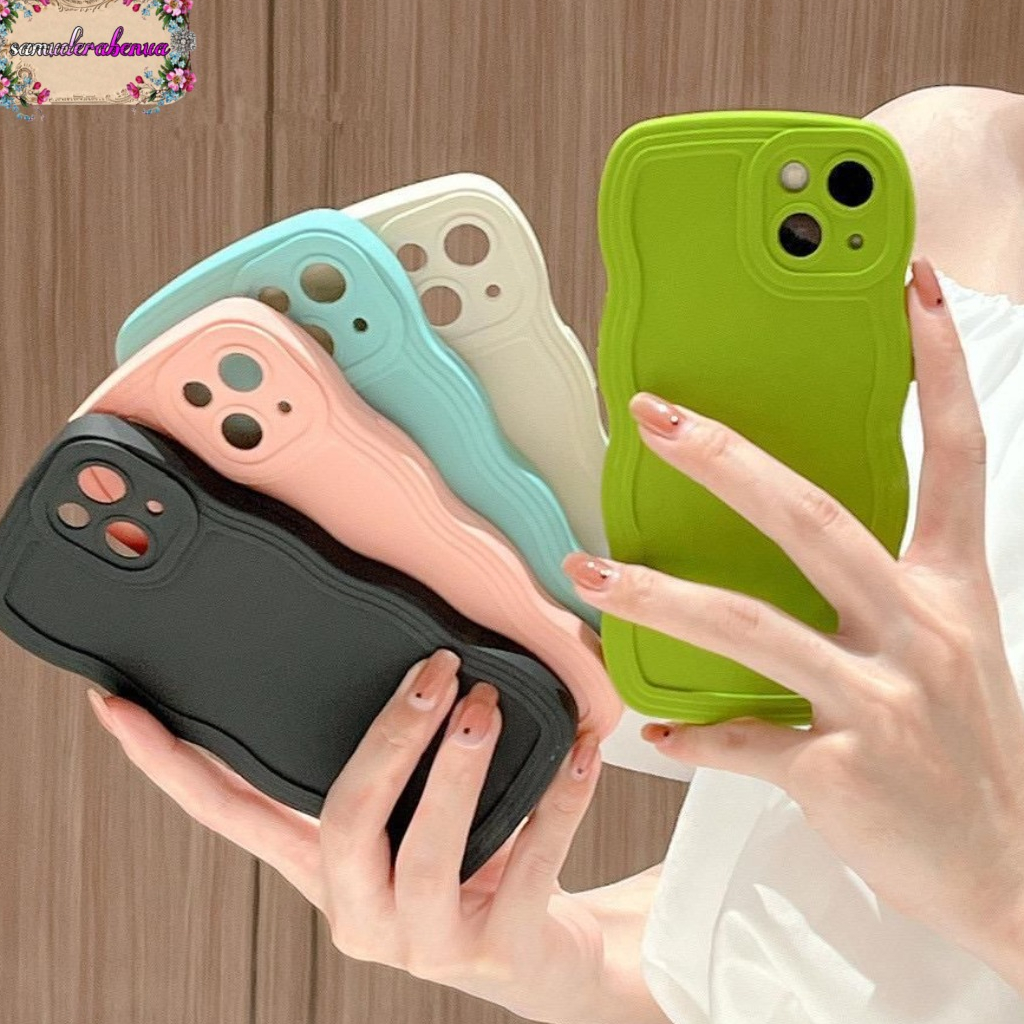 CASE SOFTCASE SILIKON GELOMBANG WAVY PROCAMERA MACARON XIAOMI REDMI 12C SB5119