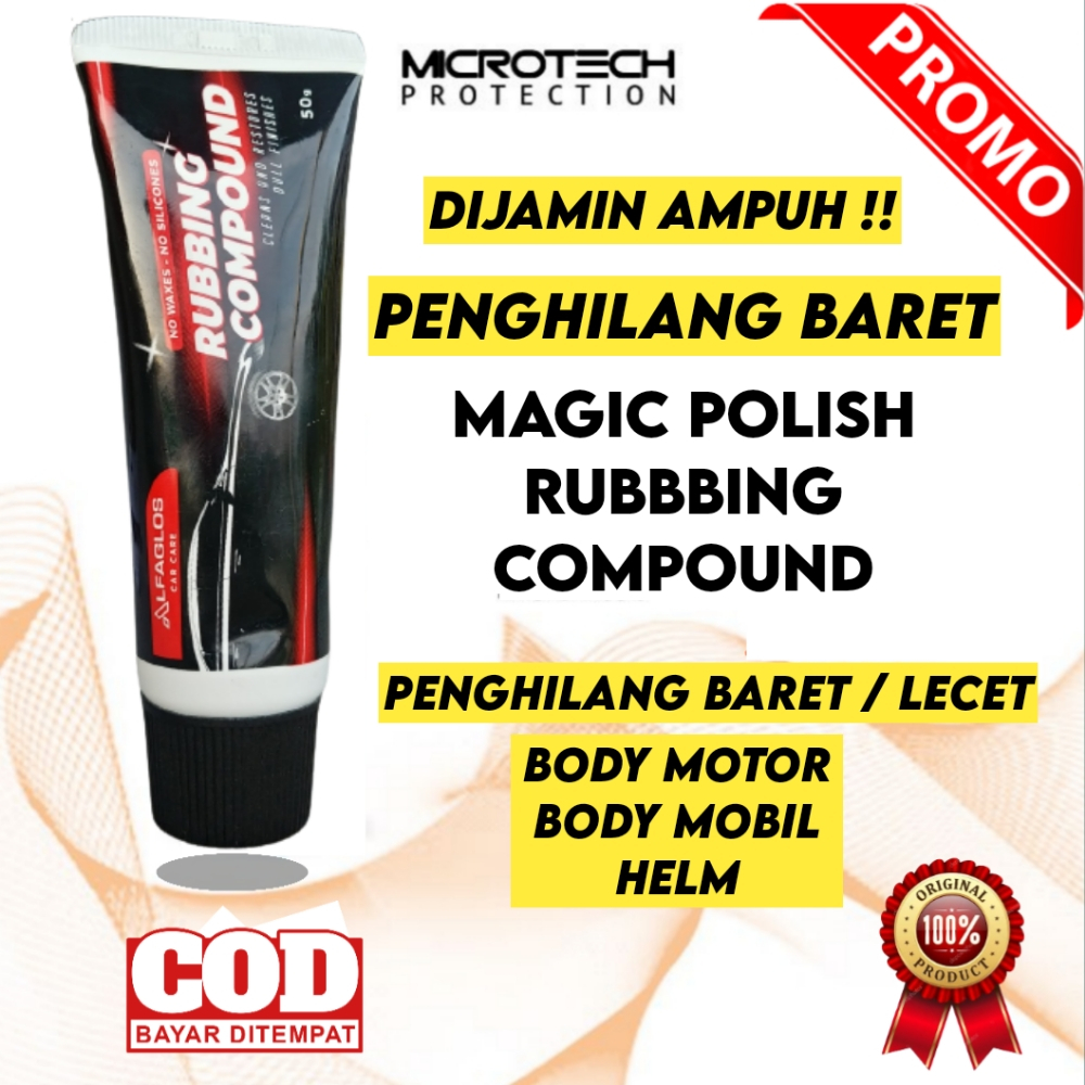 Scratch Remover/Penghilang Baret/Lecet/Body Mobil/Motor/Helm/Compond/Compound/Kompon