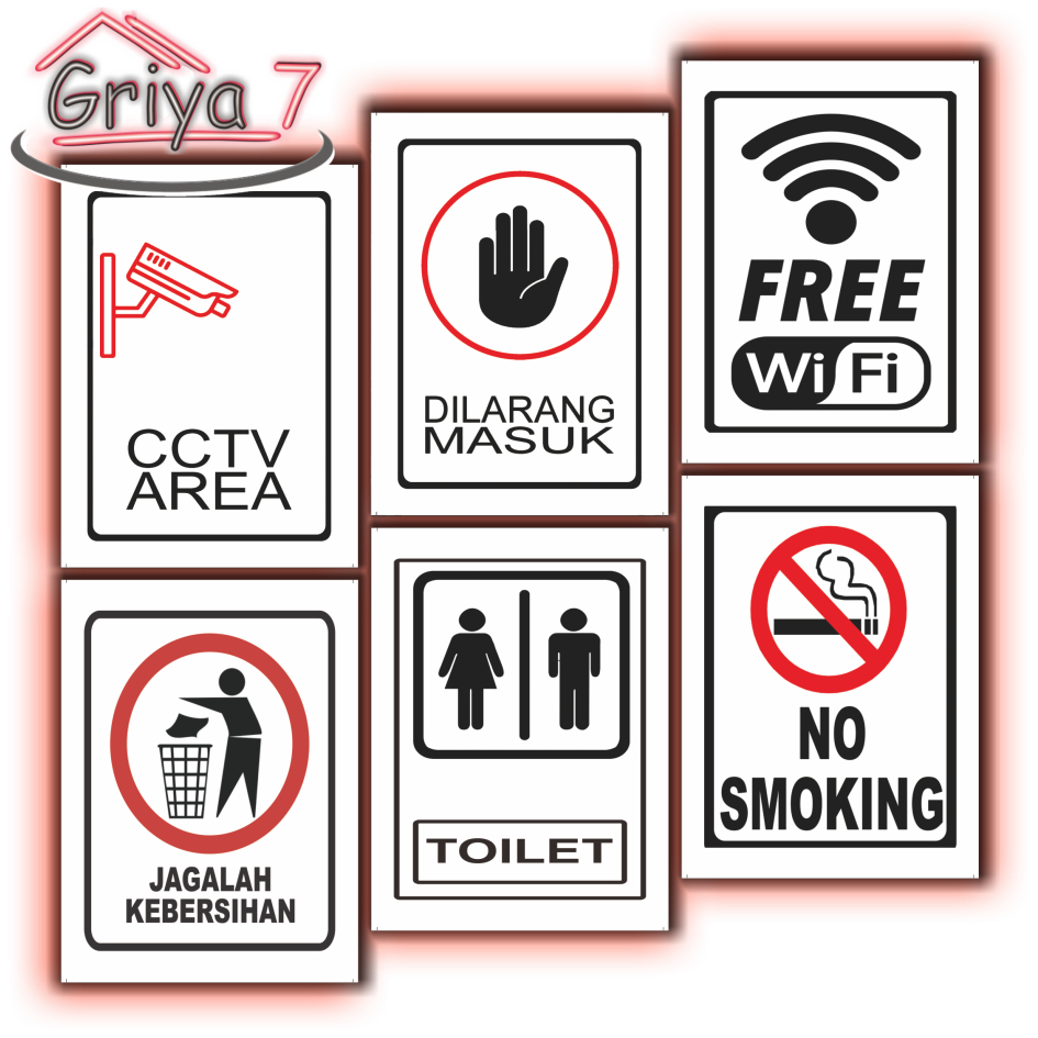 GRIYA 7 I TANDA PERINGATAN SIGN HIASAN DINDING