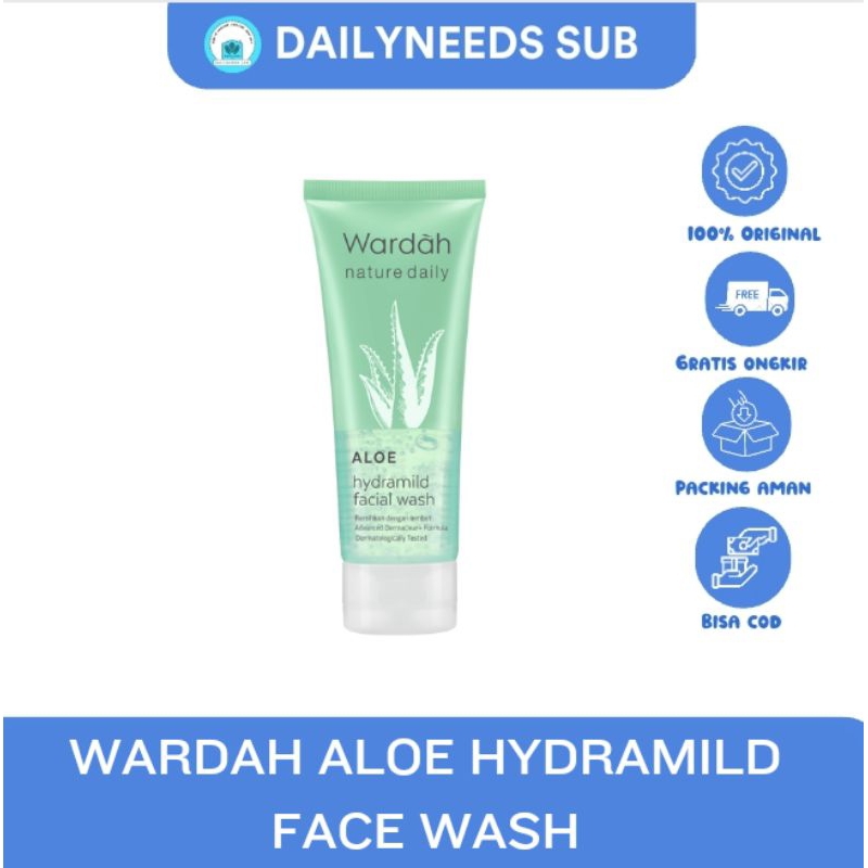 WARDAH ALOE HYDRAMILD FACIAL WASH FACE WASH ALOEVERA