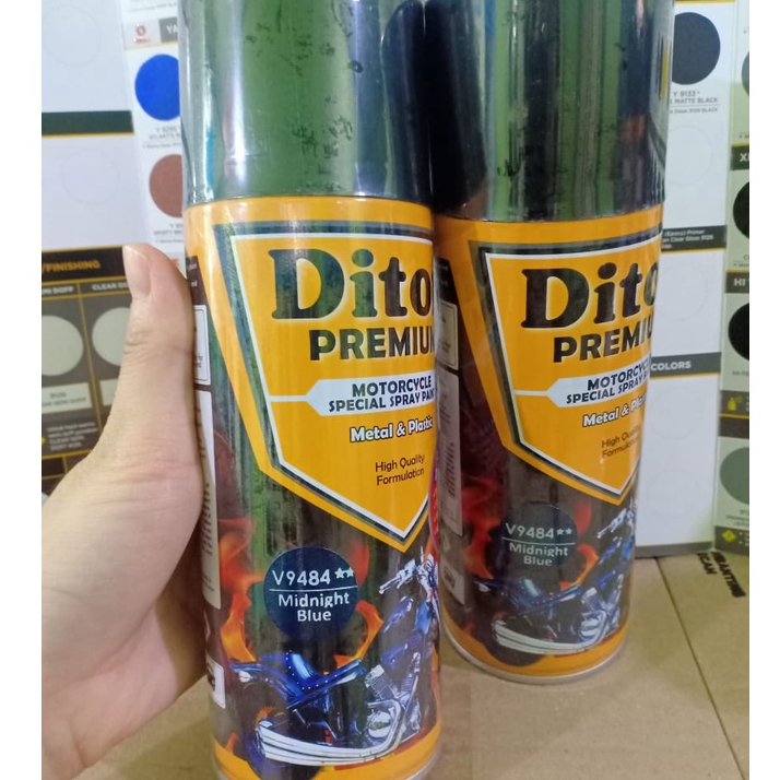 DITON Premium Pilok Pilox Cat Semprot Warna Vespa Colors - V 9484** Midnight Blue (400cc)