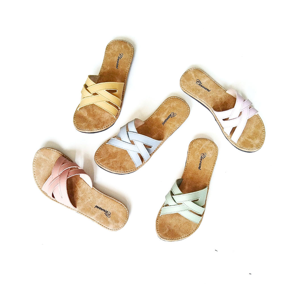 Sandal  selop wanita terbaru sandal karet wanita non slip anti licin bisa COD