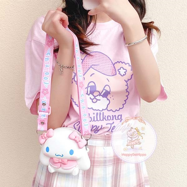 Tas Silikon Sanrio/ Jelly Bag Sanrio/ Hellokitty My Melody Cinamoroll/ Tas Anak Perempuan Super Lucu