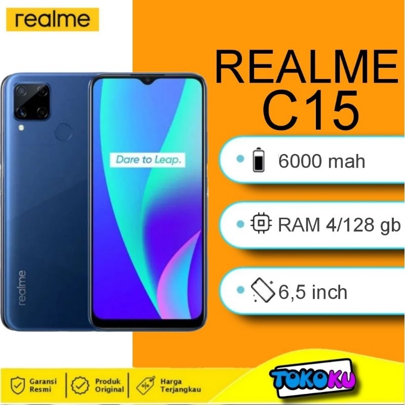 Realme C15 4/64 , 4/128 Garansi resmi indonesia